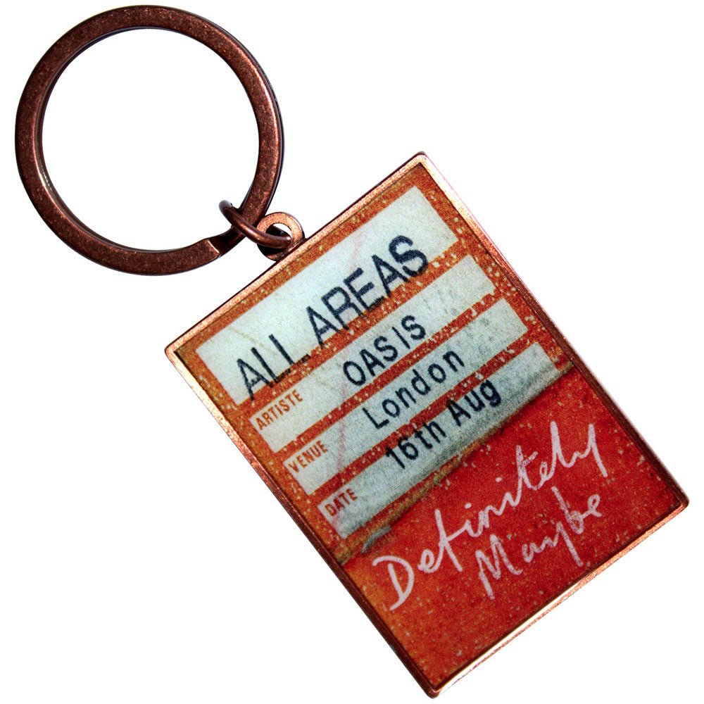【予約商品】 OASIS オアシス (10月 来日 記念 ) - Definitely Maybe AAA Setlist / Double Sided / キーホルダー - PGS